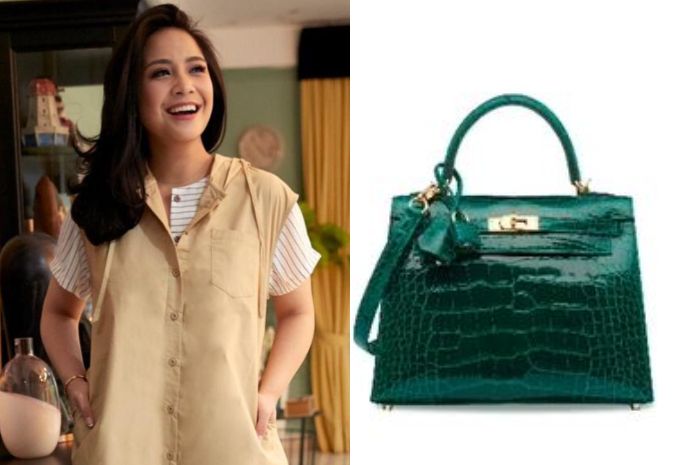 tas hermes warna hijau