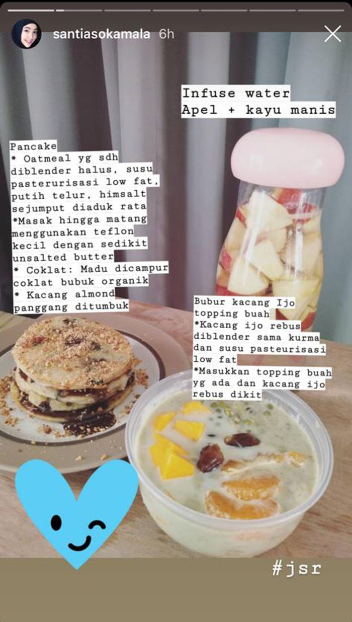Santi membuat masakan sehat untuk Mark Sungkar