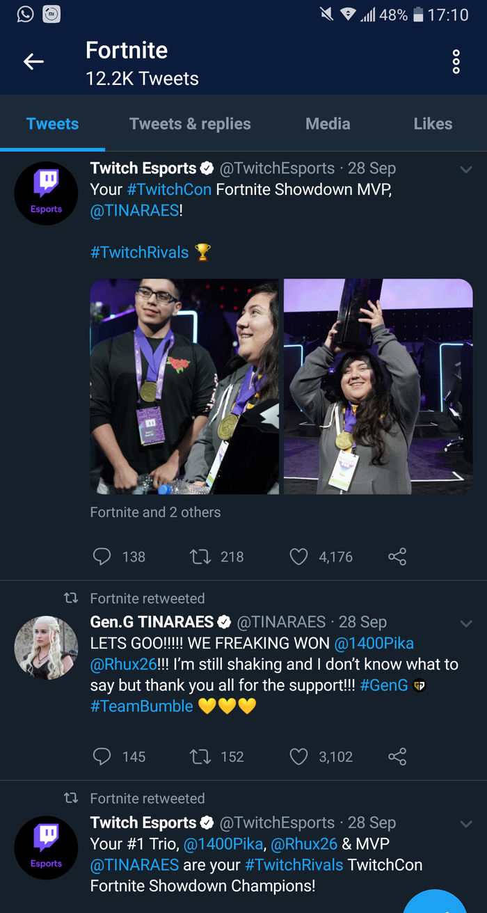 Tak ada lagi cuitan langsung dari Fortnite