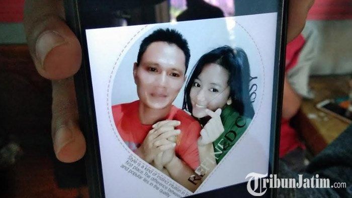 Foto pasangan Putri Nalurita (19) dan Purianto (47).