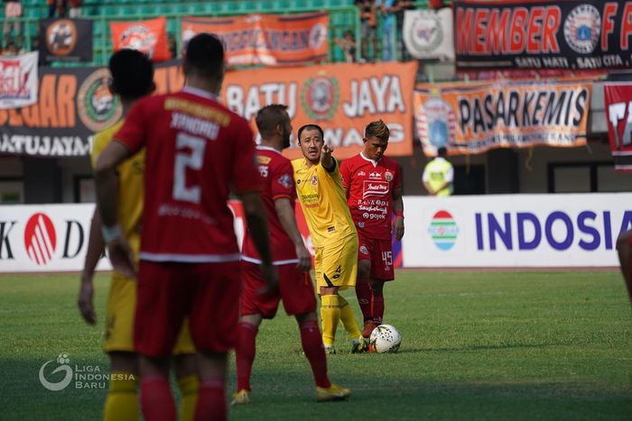 Laga Persija Jakarta kontra Semen Padang di Stadion Patriot Chandrabhaga, Kota Bekasi, Rabu (16/10/2019).