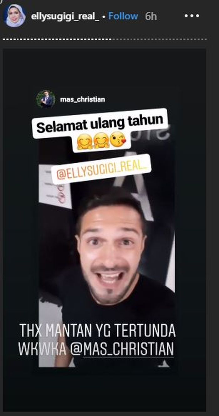 Unggahan Instagram Story Mpok Elly (Instagram/ellysugigi_real_)