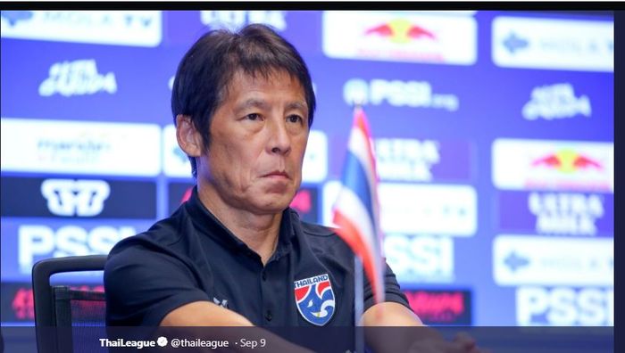 Pelatih timnas Thailand, Akira Nishino.