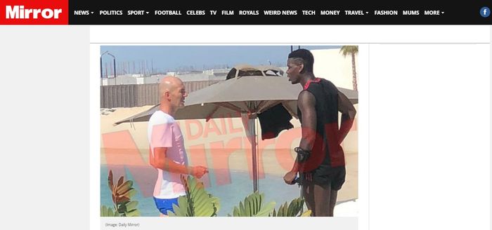 Zinedine Zidane dan Paul Pogba bertemu di Dubai.