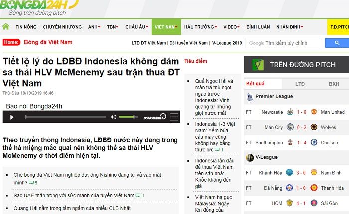 Pemberitaan Media Vietnam soal PSSI yang tidak berani memecat Simon McMenemys dari kursi pelatih timnas Indonesia.