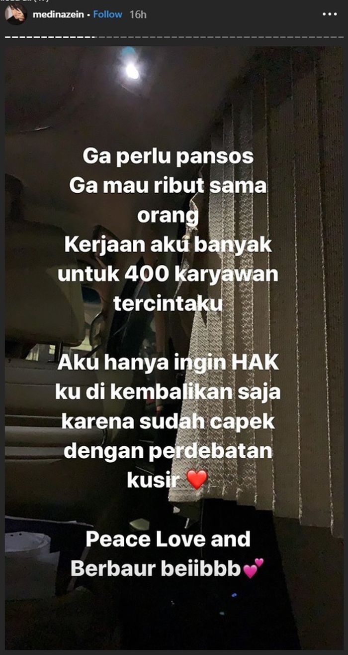 Dituding Pansos Usai Polisikan Irwansyah, Medina Zein Bongkar Kerajaan Bisnisnya hingga Beri Balasan Menohok!