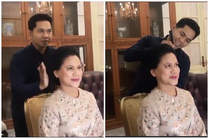 Gaya makeup dan rambut Iriana Jokowi jelang pelantikan Presiden dan Wakil Presiden 2019-2024