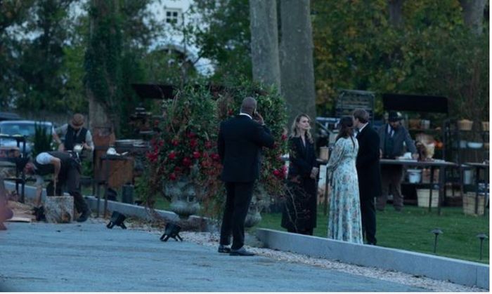 Suasana resepsi pernikahan Jennifer Lawrence  
