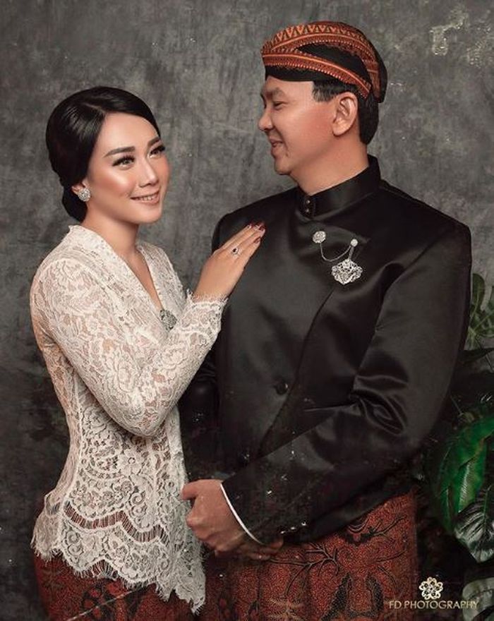 Ahok dan Puput Nastiti Devi menikah pada 25 Januari 2019 lalu. Ini adalah salah satu foto pernikahan mereka.