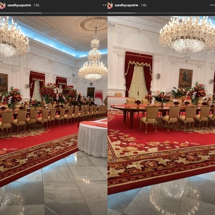 Unggahan Instagram Strory Sandhyca.