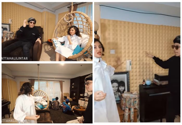 Ruang tamu di apartemen alias rumah Marshanda