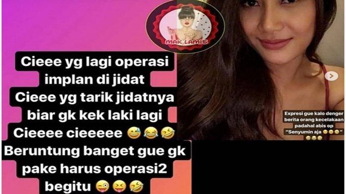 Melly Bradley tuduh Lucinta Luna operasi jidat