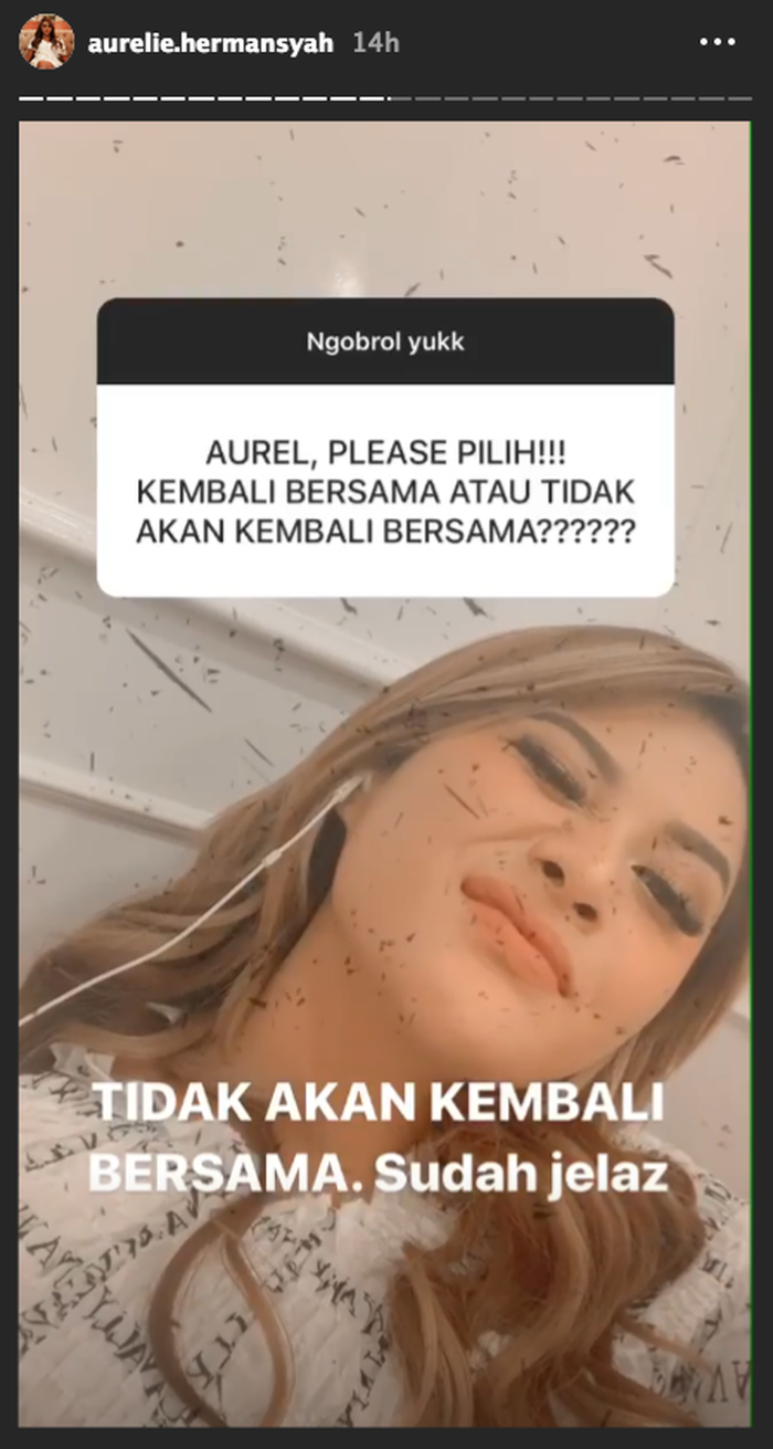 Instagram Stories Aurel Hermansyah