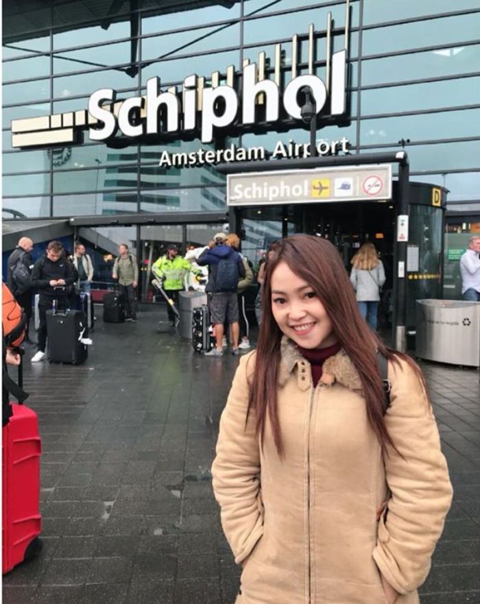 Mpok Alpa di Amsterdam Airport Sciphol.