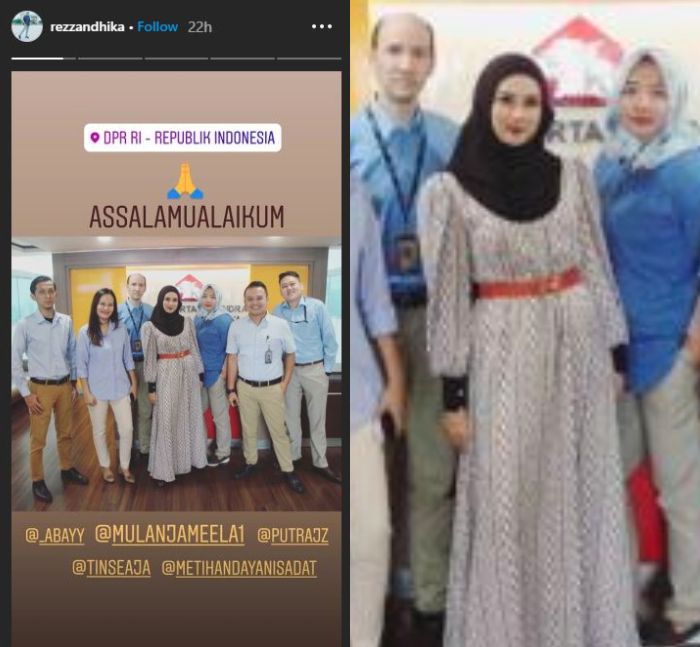 Penampilan Mulan Jameela kenakan ikat pinggang mewah saat datangi gedung DPR RI