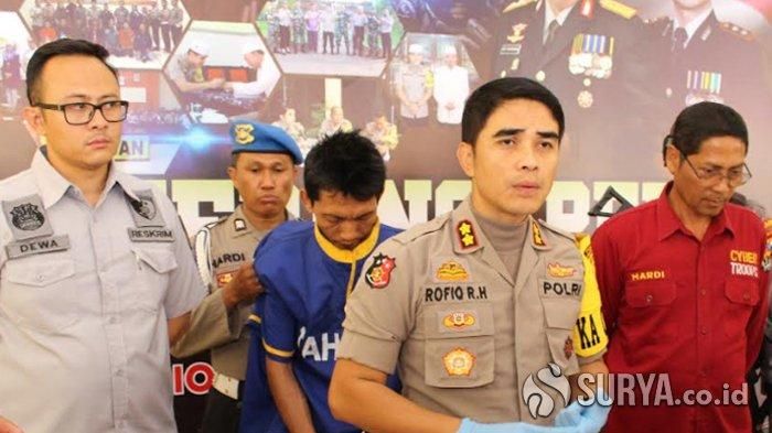 Gianto (36), pelaku pembunuhan driver taksi online Rusdianto.