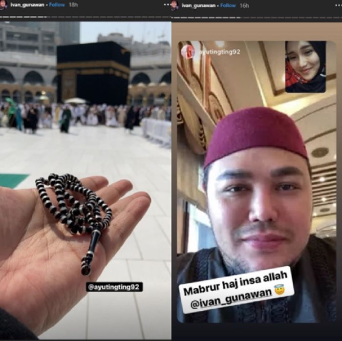 Ivan Gunawan umrah masih jalin komunikasi dengan Ayu Ting Ting