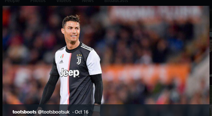 Cristiano Ronaldo berkostum Juventus