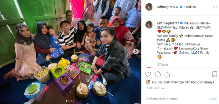 Raffi Ahmad di rumah Lala