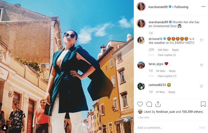 Marshanda Posting Foto Kenakan Pakaian yang Berbelahan Dada Rendah, Netizen Heboh: Bajunya Busui ...