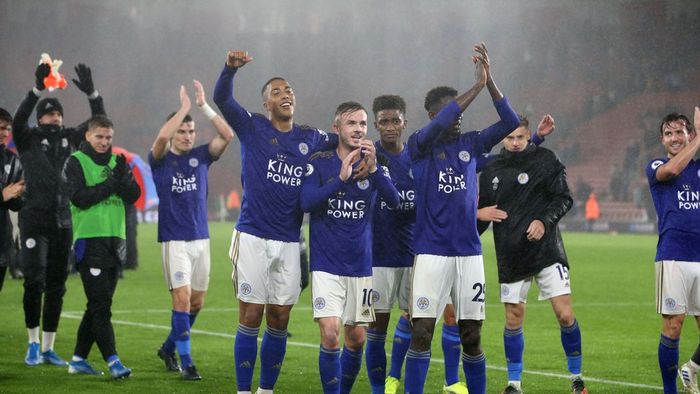 Leicester City pecahkan rekor kemenangan tandang terbesar.