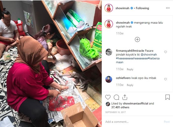 Kesederhanaan SoimahInstagram/@showimah