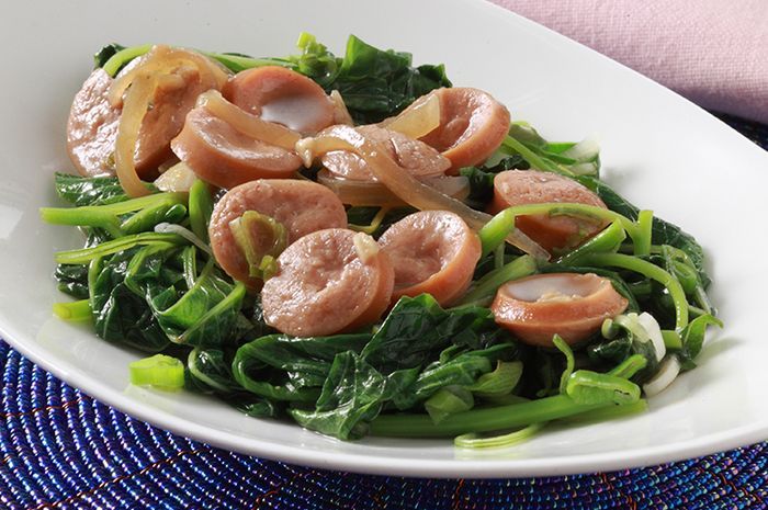 Tumis Bayam Teriyaki