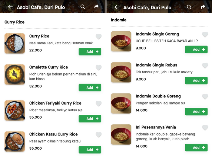 Menu kocak di GoFood