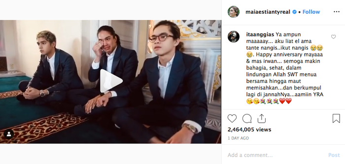 Unggahan video Maia Estianty