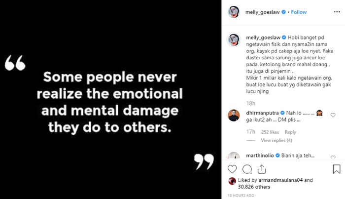 Posting-an Melly Goeslaw