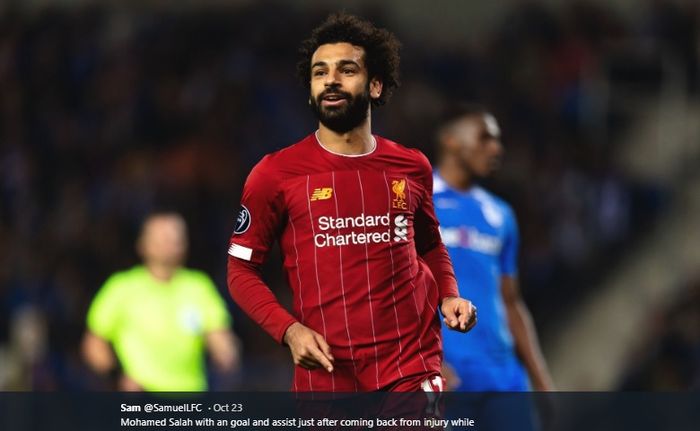 Penyerang Liverpool, Mohamed Salah.