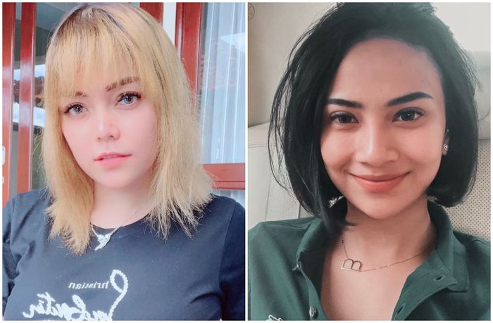 Kolase foto Avriellia Shaqqila - Vanessa Angel