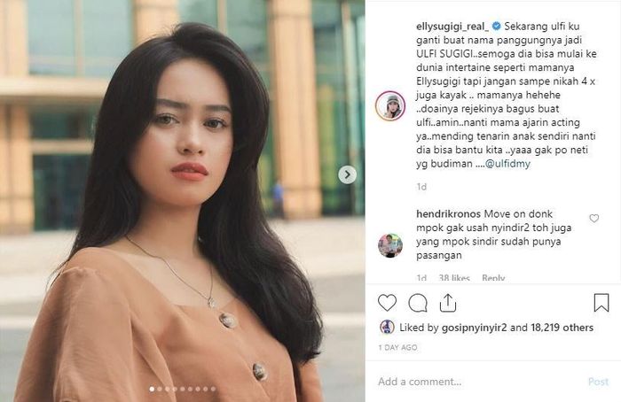 Doa Elly Sugigi untuk sang anak