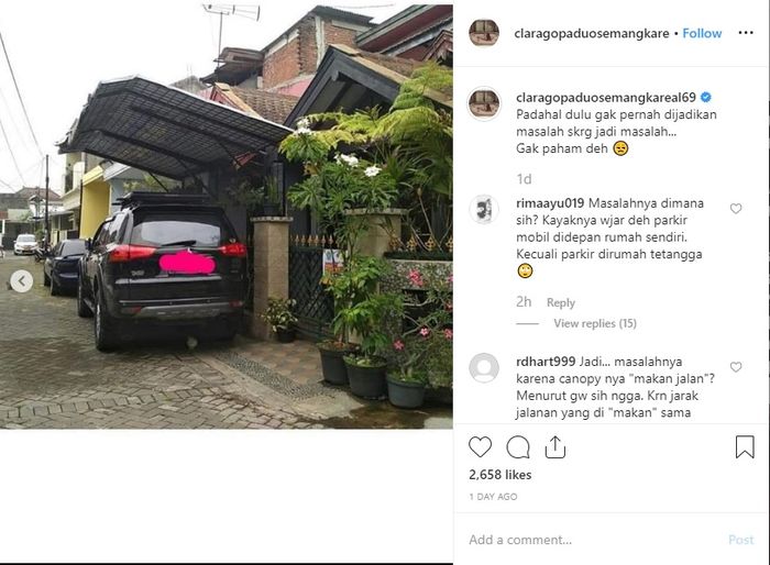 Respon Clara Gopa Duo Semangka terkait garasi mobilnya yang viral di media sosial.