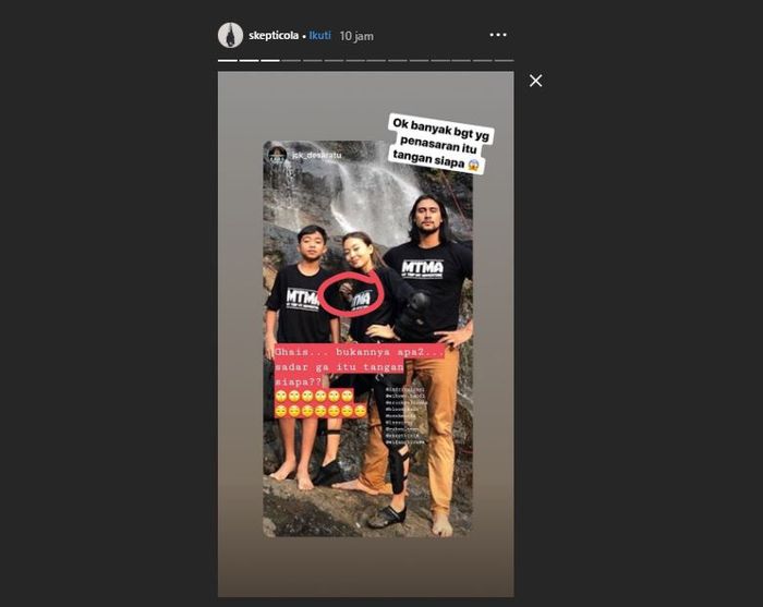Tangkap layar Insta Story Inke Fitria