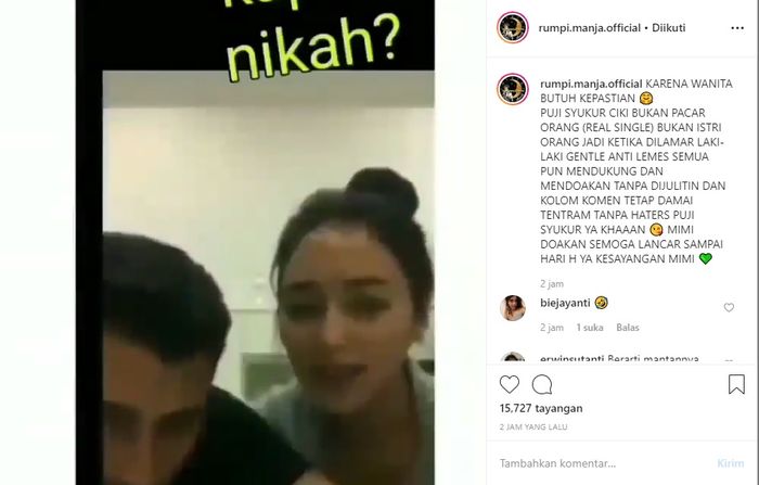 Citra Kirana dan Ali Syakieb membahas soal pernikahan