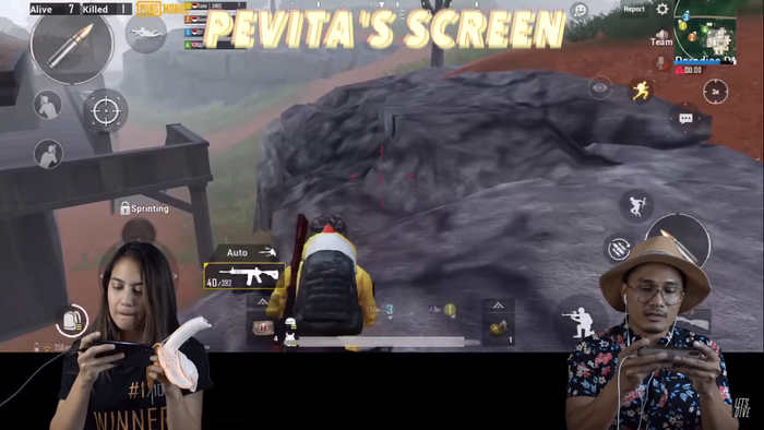 Pevita Pearce Eats Banana