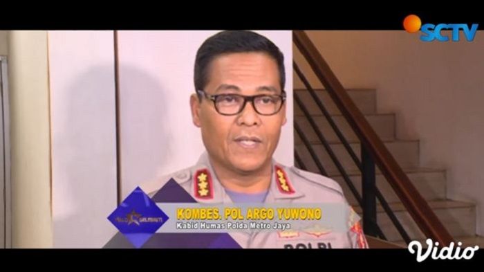 Kabid Humas Polda Metro Jaya Kombes Pol Argo Yuwono saat mengumumkan penghentian kasus video asusila yang menyeret Hotman Paris