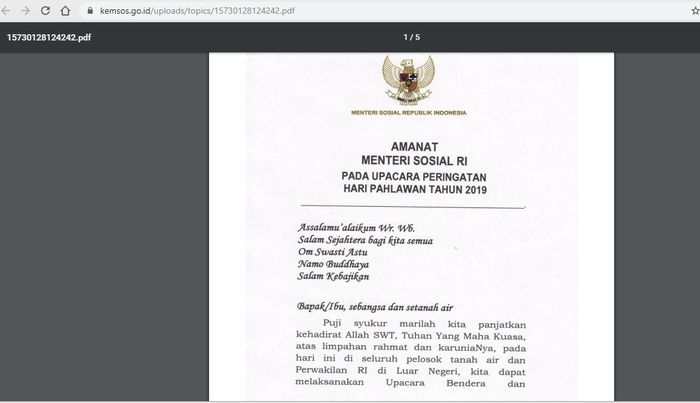 Hari Pahlawan 2019 Kemensos Ri Unggah Agenda Hari Pahlawan Ada Jelajah Kapal Kepahlawanan Hingga Ramah Tamah Dengan Keluarga Perintis Kemerdekaan