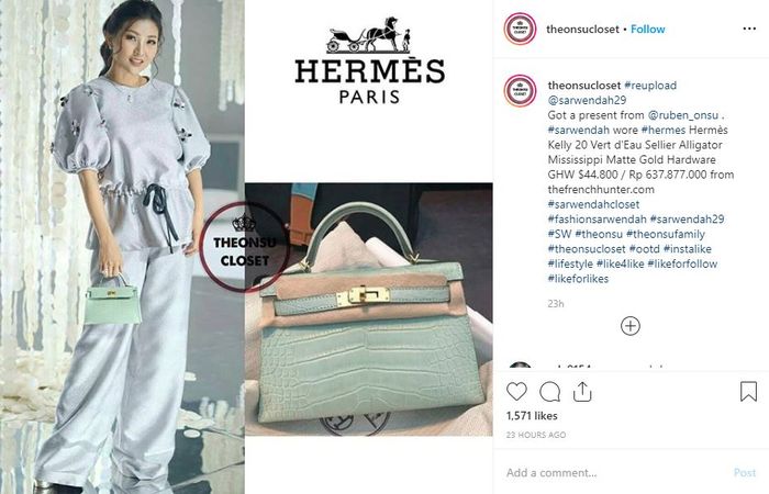Harga tas mungil yang dipakai oleh Sawendah
