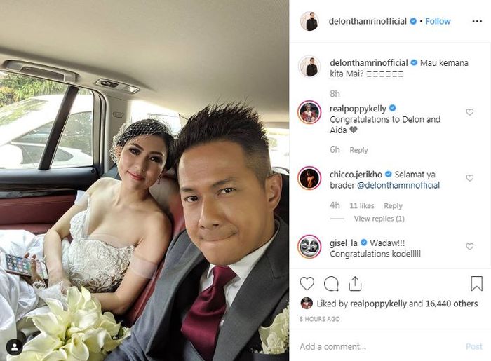 Delon resmi menikah dengan Aida Chandra