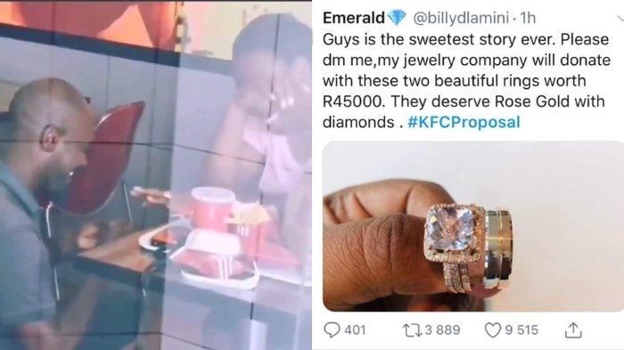 Acara lamarannya viral di Twitter, pasangan ini mendapat banyak hadiah.
