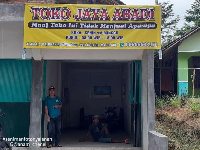 Viral, 'Toko Jaya Abadi' di Magelang yang Tidak Menjual Apa-apa, Malah Bikin Kagum Netizen, Kenapa?