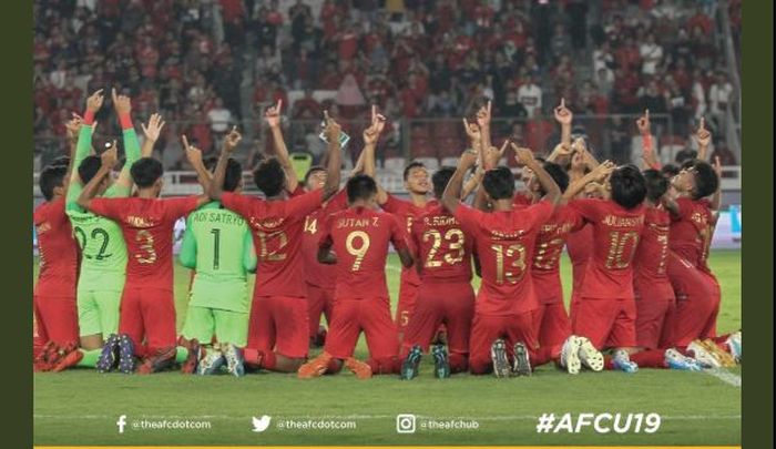 Timnas U-19 Indonesia lolos ke putaran final Piala Asia U-19 2020.