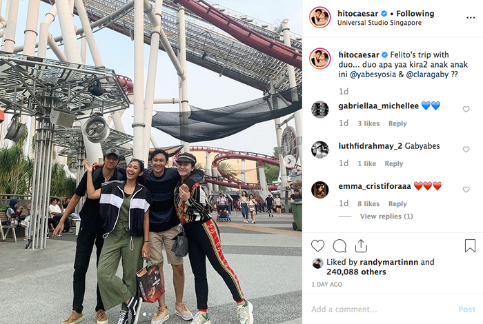 Yabes Yosia, Clara Gabriella, Caesar Hito, dan Felicya Angelista