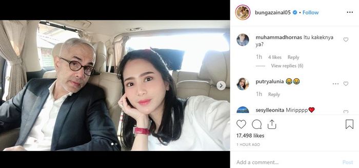 Komentar usil netizen di unggahan terbaru Bunga Zainal
