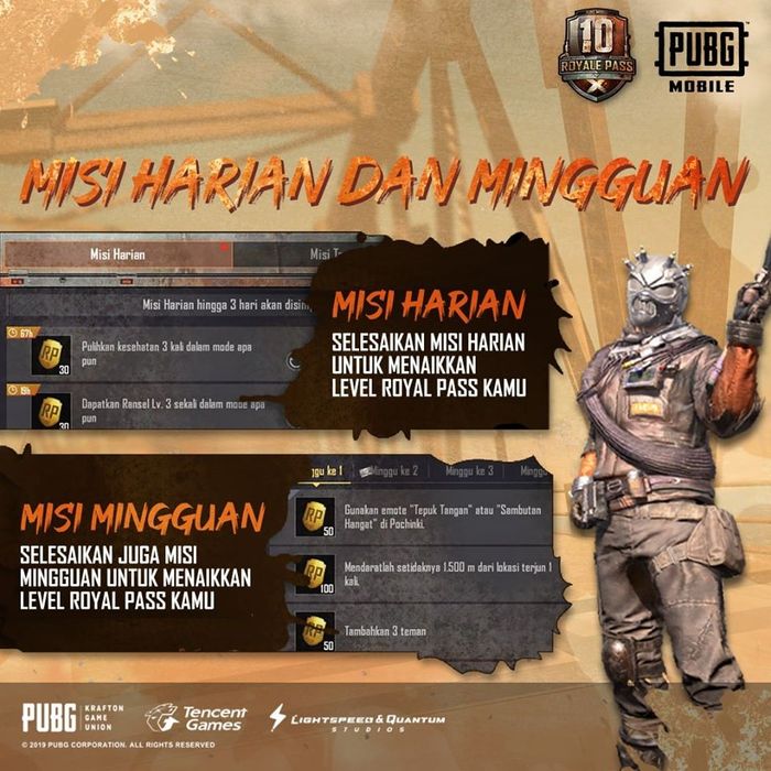 Misi Harian dan Mingguan