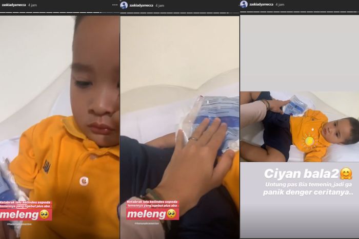 Bhai Kaba tertabrak dan terlindas sepeda temannya
