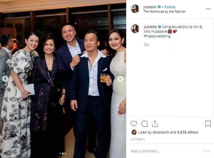 Julia Estelle bersama David Tjiptobiantoro