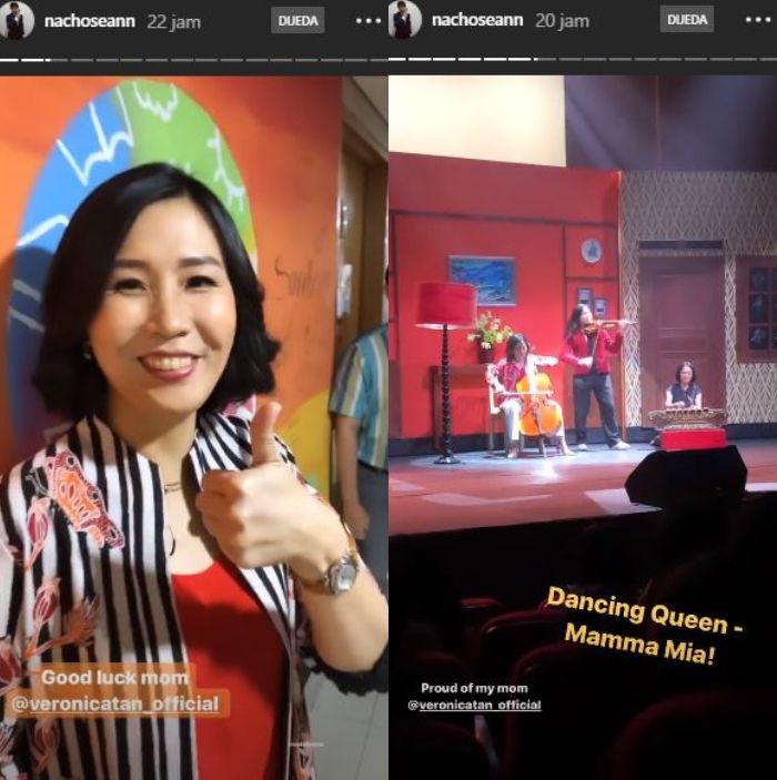 Veronica Tan tampil bermusik dengan 2 anaknya, Nia dan Daud.